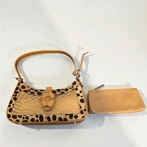 Stylish Tan and Black Women's Bag Set